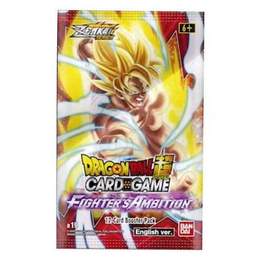 B-19 Booster Pack Fighter's Ambition – Dragon Ball Super Card Game English sealed product